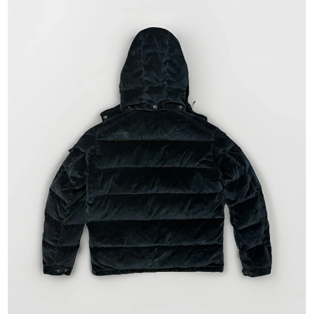 Moncler May Velvet Down Jacket Black Size L (3)